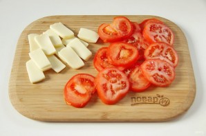 Kipfilets met mozzarella en tomaten - foto stap 2