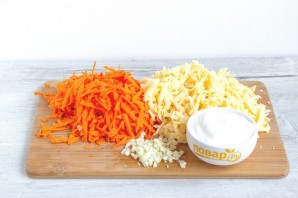 Kipfilet met wortel en kaas - foto stap 3