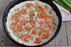 Pizza op pitabroodje in de oven - foto stap 4